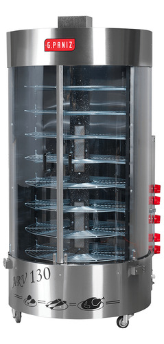 Assador Rotativo Vertical A Gás Arv-130qc - 130 Kgs De Carne Gás Glp - Bivolt