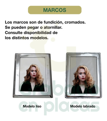 Imagen 9 de 9 de Placa Marmol Grabada 70x50cm. Para Cementerio + Foto 14x10