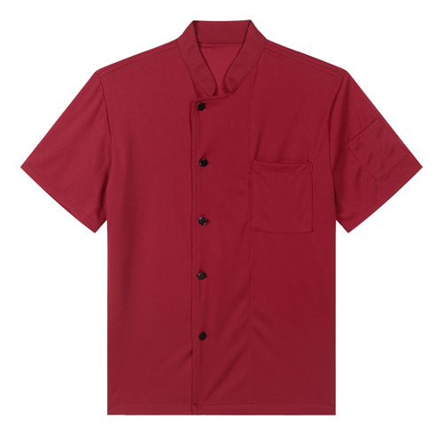 Camiseta De Chef De Malla Transpirable Para Hombre, Uniforme
