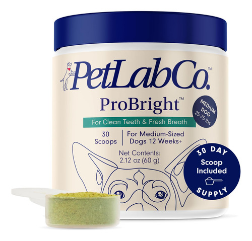 Petlab Co. Probright Polvo Dental  Limpieza De Dientes De P