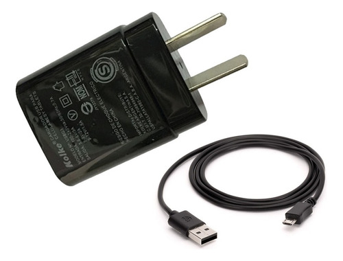 Cargador Usb A 220v Kolke C/cable Usb A Micro 1.00 Mts