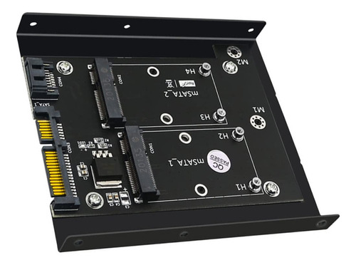 Carcasa Msata Dual Ssd Adaptador Tarjeta