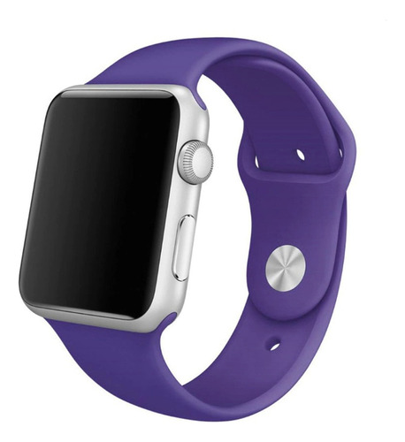 Malla Reloj Silicona Con Hebilla Para Apple Iwatch 38/40 Mm Ancho 38 mm Color Violeta