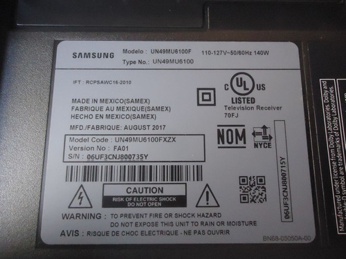 Tiras De Leds Bn96-40782a Tv Led Samsung Un49mu6100f Smarttv