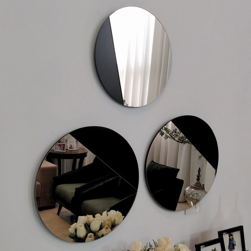 Conjunto De Espelhos De Parede Moon