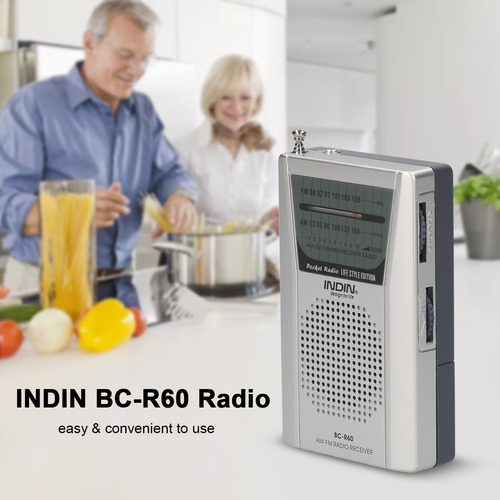 Radio De Bolsillo Portátil Bc-r60 Am Fm Que Funciona Con Pi
