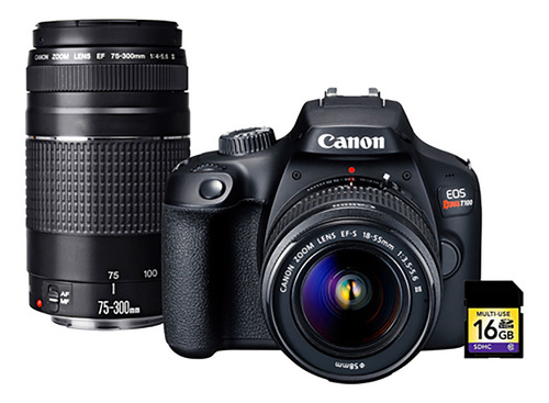 Camara Canon Eos Rebel T100 Full Hd Lente 18-55mm Wifi
