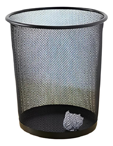 Papelera Metálica Cubo De Basura Calada De Oficina