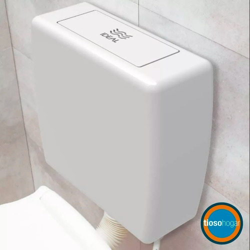 Imagen 3 de 9 de Inodoro Loza Mochila Colgar Tapa Asiento Baño Deposito Pvc