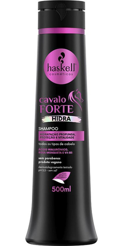 Kit Shampoo E Condicionador 500ml Haskell Cavalo Forte Hidra
