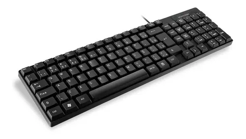 Um teclado preto com o número 1 nele