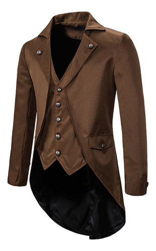 Abrigo Para Hombre W T722, Vestido Gótico, Uniforme De Esmoq