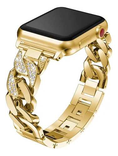 Correa De Diamante De Acero De Lujo Para Apple Watch Series