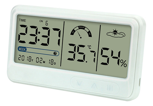 A Higrómetro Digital For El Hogar Con Pantalla Lcd Y Reloj