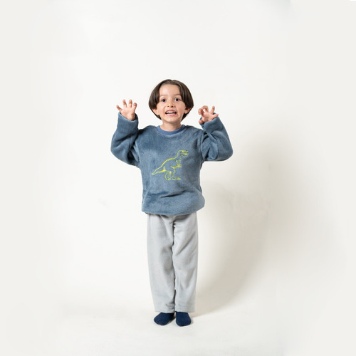 Pijama Infantil 2 Piezas Afelpada Dinosaurios Vianney
