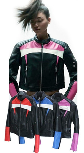 Chaqueta Eco Cuero Con Forro  Hl2202