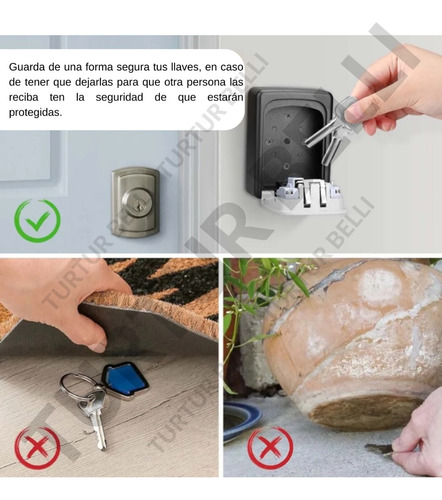 Caja Fuerte De Almacenamiento De Llaves O Tarjetas De Acceso