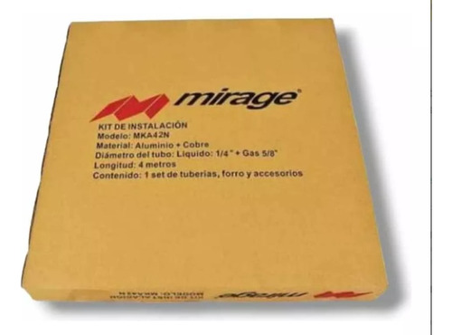 Kit De Instalacion Para Mini Split Mirage 1/4 Y 5/8- 4 Mts