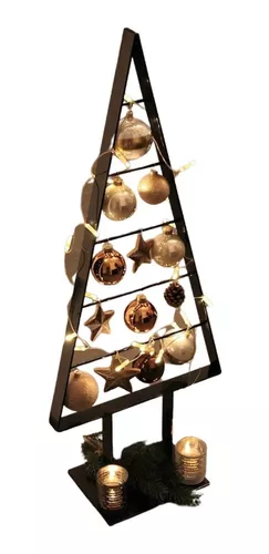 Árvore Natal Preta 170cm De Metal Minimalista