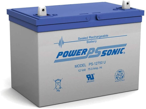  Batería Recargable Powersonic Ps-12750 U 12 Volts 75 Ah