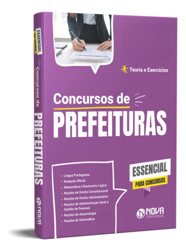 Apostila Concursos De Prefeituras 2023 - Ed. Nova, De Professores Especializados., Vol. Único. Editora Nova Concursos, Capa Mole, Edição Oficial Em Português, 2023