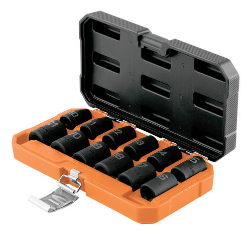 Juego 12 Dados Impacto Cuadro 1/2 6 Puntas Mm Truper 100944