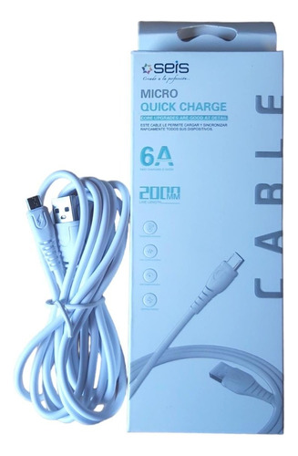 Cable Usb Micro Carga Rapida 2mt