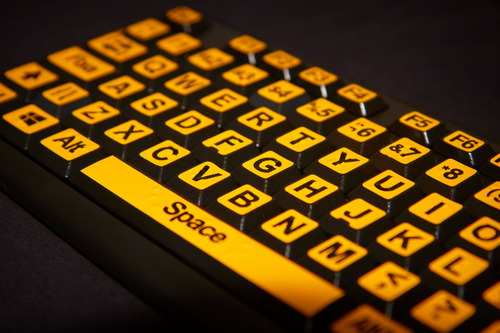 Teclado Mouse Sem Fio Braille Ampliado Adaptado Alto Contras