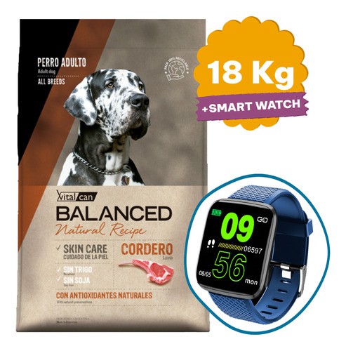 Alimento Perro Vitalcan Balanced Cordero 18 Kg + Envío