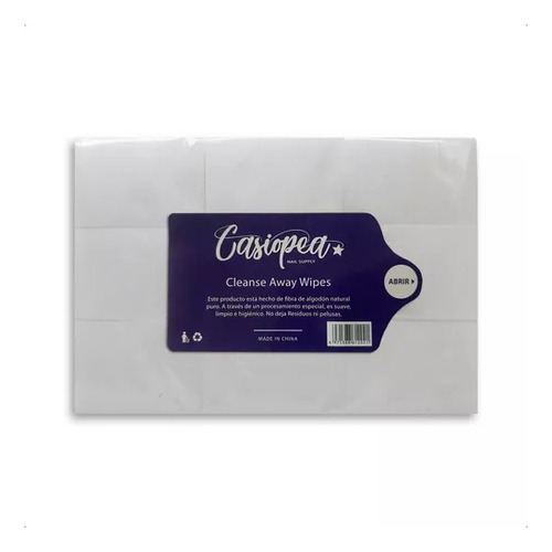 Cleanse Wipes Nails Casiopea X 900u Limpia Uñas Sin Pelusa 