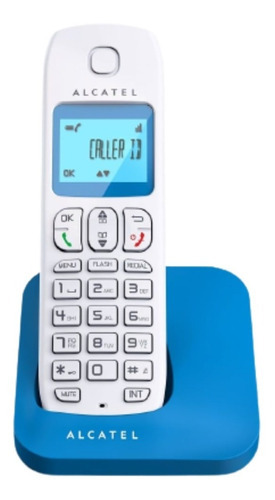 Telefono Inalambrico Alcatel E-130 Identificador De Llamadas Color Azul