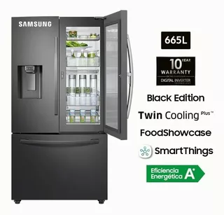 Refrigeradora Samsung French Door Rf49a5202b1 Black 600l