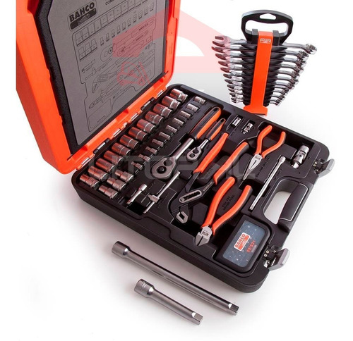Juego Bahco Llaves Tubo Crique ¼ ½'' Pinza Alicate 81 Piezas