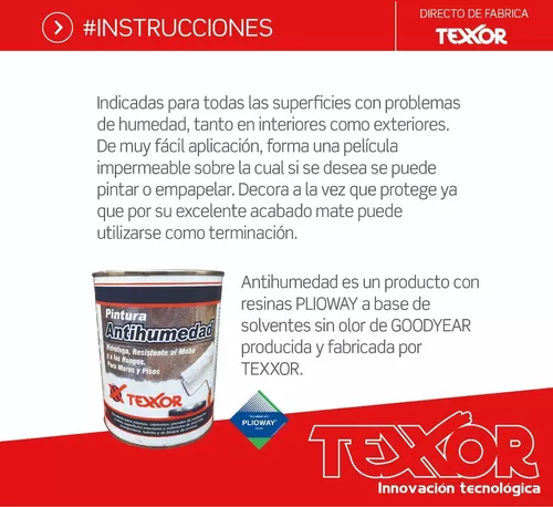 Pintura Antihumedad 4lt Texxor