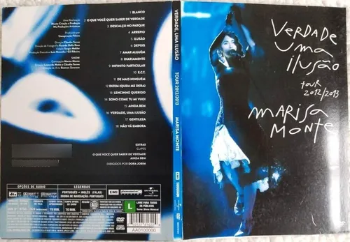 Dvd Marisa Monte - Verdade, Uma Ilusão Tour 2012/2013
