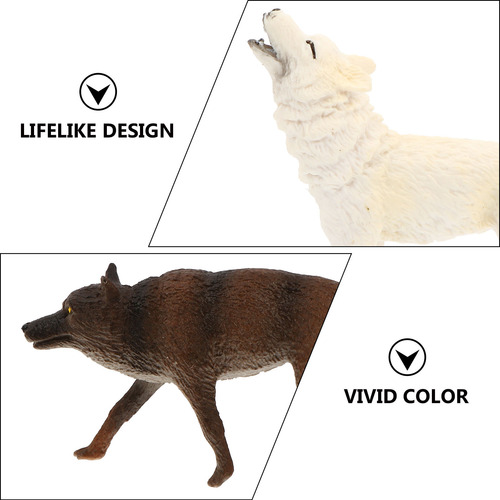 Figuras Realistas De Animales Salvajes Con Modelos De Lobos