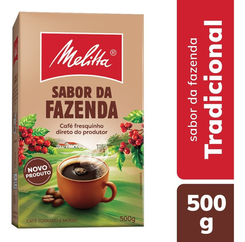 Café Torrado E Moído Melitta Sabor Da Fazenda A Vácuo - 500g
