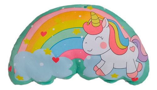 Cojín Unicornio Arcoiris