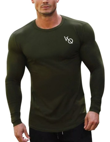 Playera Deportiva Corte Pegado Elástica Vanquish V Q 2023xsh