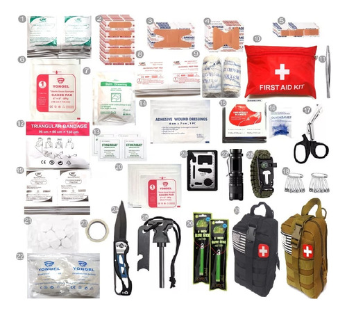 Galaxy 251 Pcs First Aid Kits Para Supervivencia 17yvm