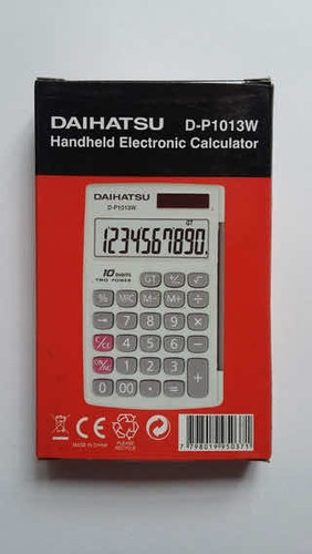 Calculadora Electronica Manual Daihatsu D-p1013w Nueva