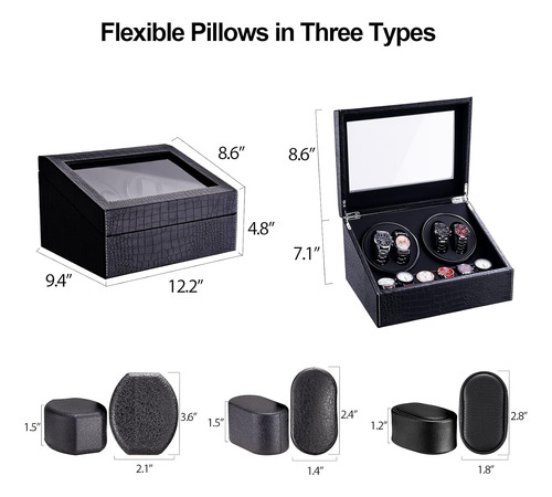 Watch Winder For Automatic Watches, Ultra Quiet Motor For...