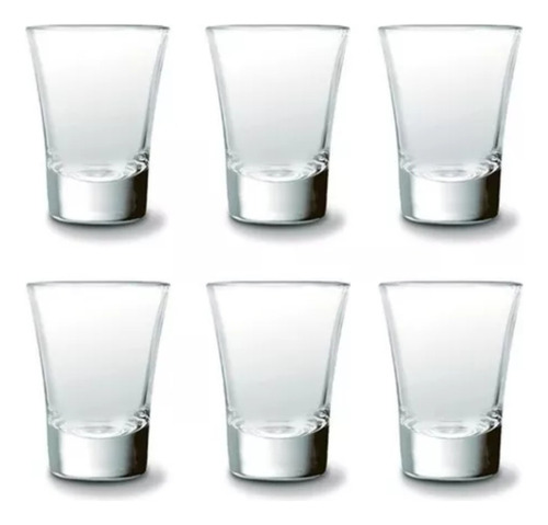 Vaso Shot Tequila Nadir 60 Ml Chupito Vidrio X6