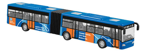 Fs Brinquedo De Ônibus Articulado De Duas Seções, Azul