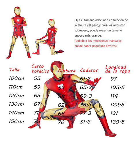 Traje De Macaco Homem De Ferro Com Máscara De Fantasia Para