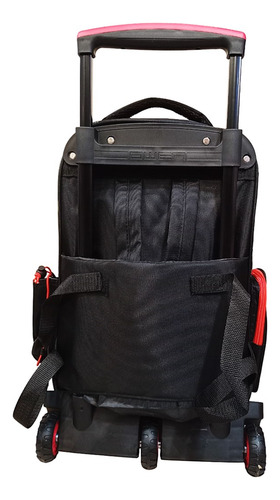 Mochila Carrito 18 Pulgadas Dinosaurio - Owen Color Rojo Diseño De La Tela Dinos