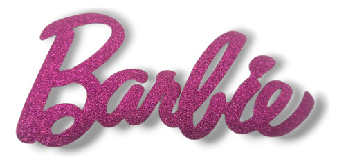 Barbie Parche Glitter Aplique Termoadhesivo 16 Cm