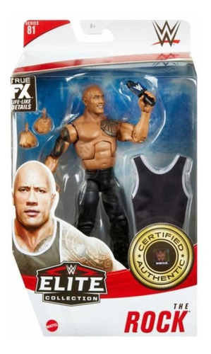 Imagen 5 de 5 de Figura Wwe Mattel Elite Luchador The Rock - La Roca