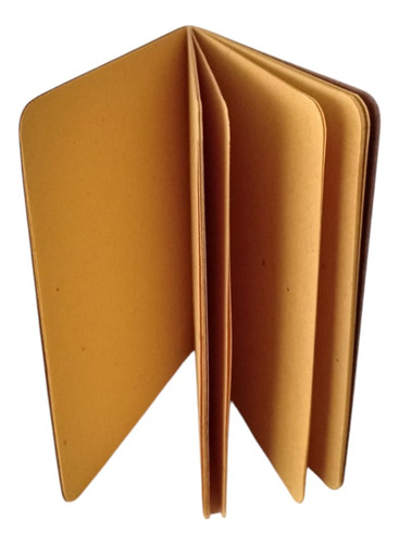 Libreta P.kraft Para Personalizar 12x9cm Canario 20 Hojas