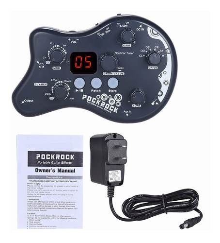 Efecto De Procesador Multiefectos De Guitarra Portátil Pockr